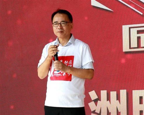 洲明科技首席運營官土橋昭人充滿活力的講話瞬間讓大家都元氣滿滿！